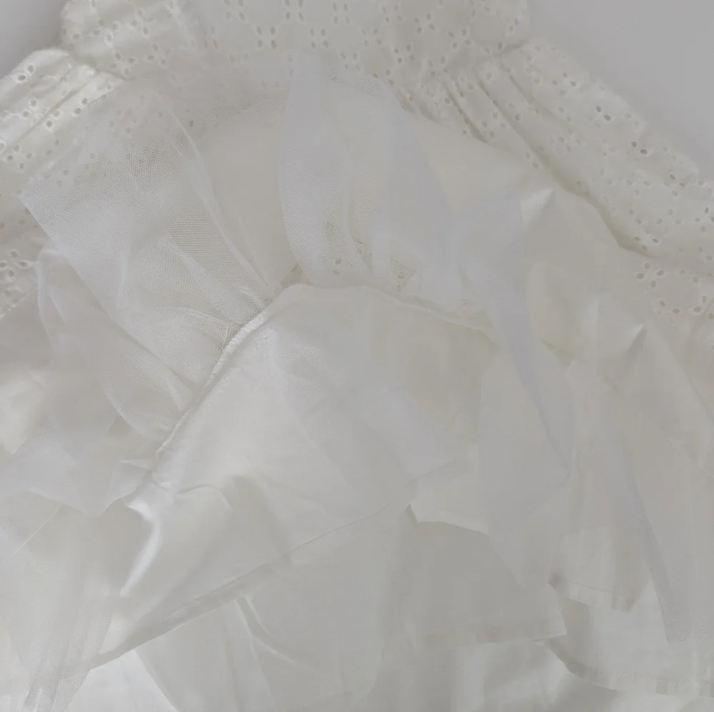 NWT Gymboree Embroidery Girls White Dress Sleeveless Cotton Size 4T
